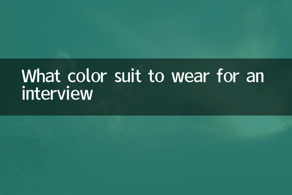 ইন্টারভিউয়ের জন্য কি রঙের স্যুট পরবেন