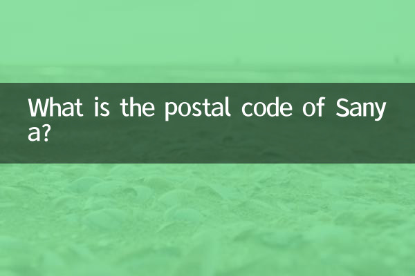 Wie lautet die Postleitzahl von Sanya?