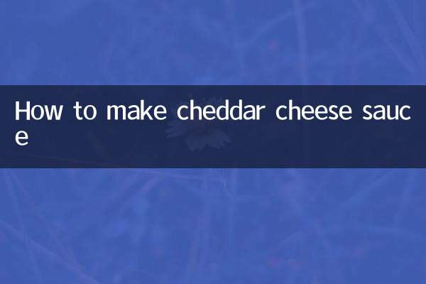 How to make cheddar cheese sauce