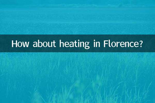 Wie wäre es mit Heizen in Florenz?