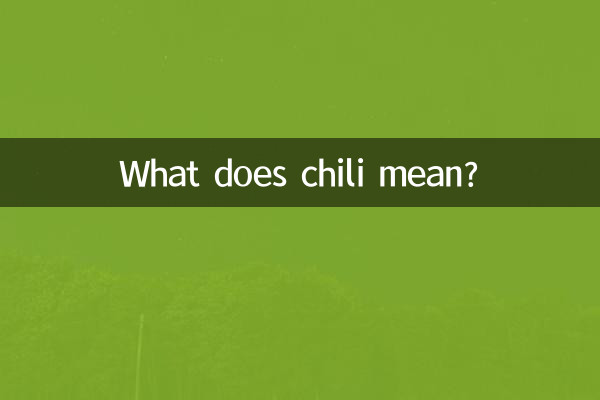 ¿Qué significa chile?