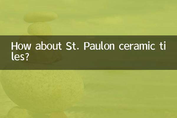 ¿Qué tal las baldosas cerámicas de St. Paulon?