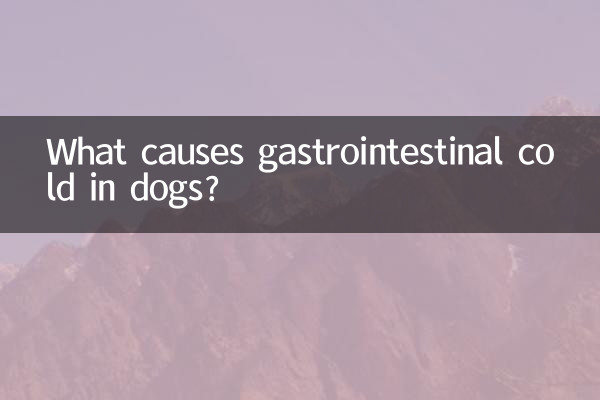 ما الذي يسبب نزلات البرد في الجهاز الهضمي في الكلاب؟