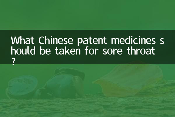What Chinese patent medicines should be taken for sore throat?