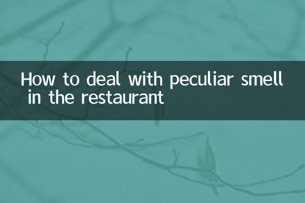 Come affrontare l'odore particolare nel ristorante