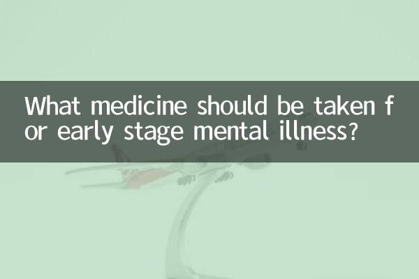 What medicine should be taken for early stage mental illness?