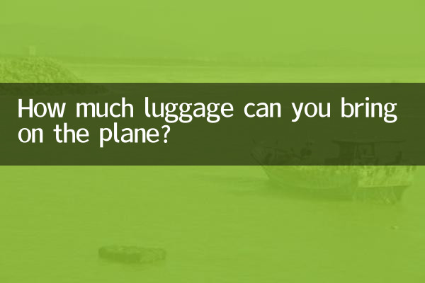 Combien de bagages pouvez-vous emporter dans l'avion ?