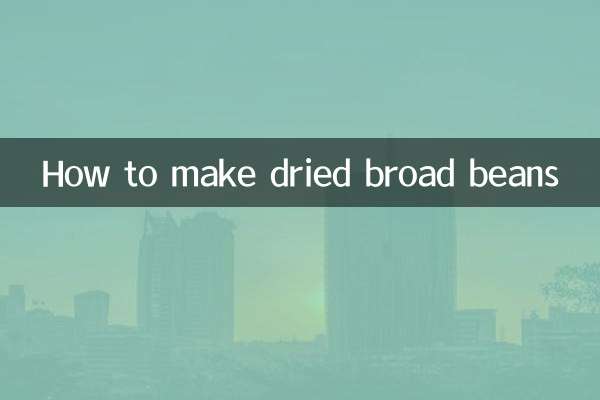 Wie man getrocknete Saubohnen macht