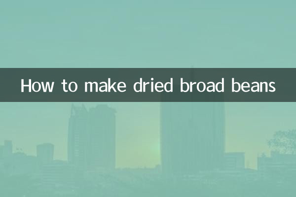 Wie man getrocknete Saubohnen macht