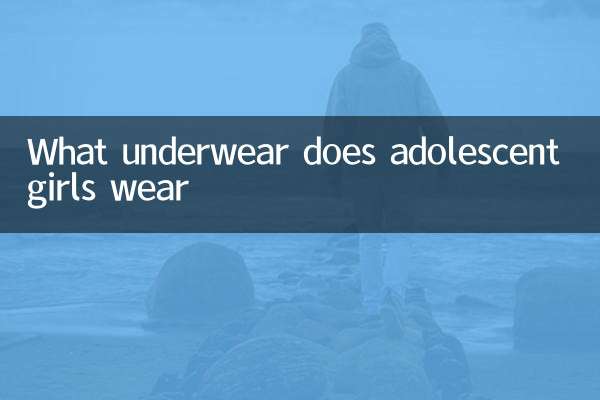 What underwear does adolescent girls wear