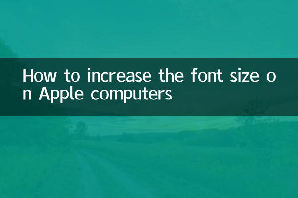So erhöhen Sie die Schriftgröße auf Apple-Computern