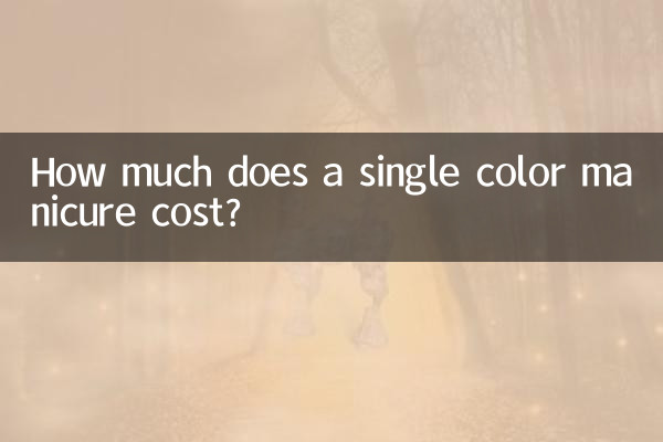 Combien coûte une manucure monochrome ?