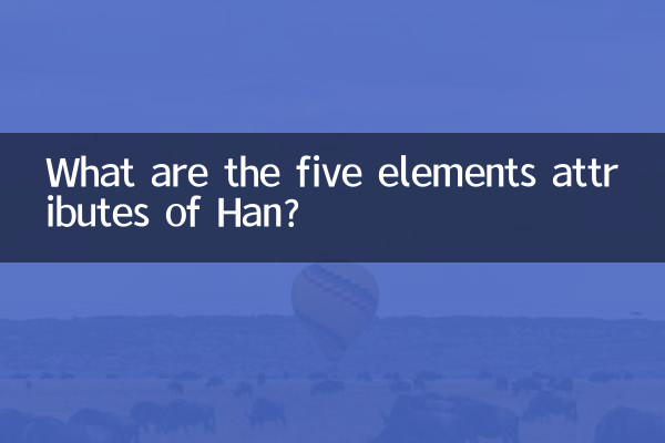 ¿Cuáles son los atributos de los cinco elementos de Han?