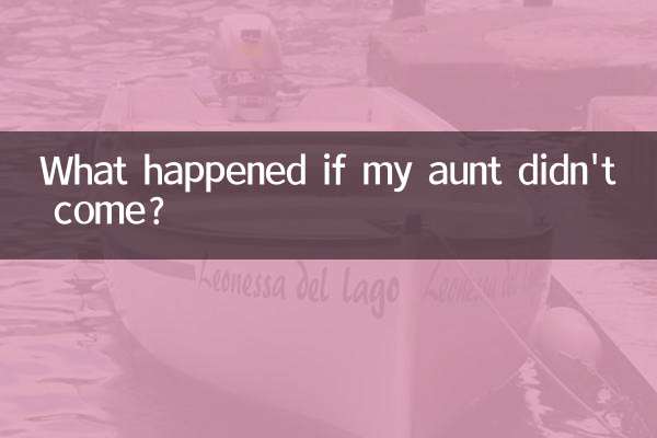 What happened if my aunt didn't come?