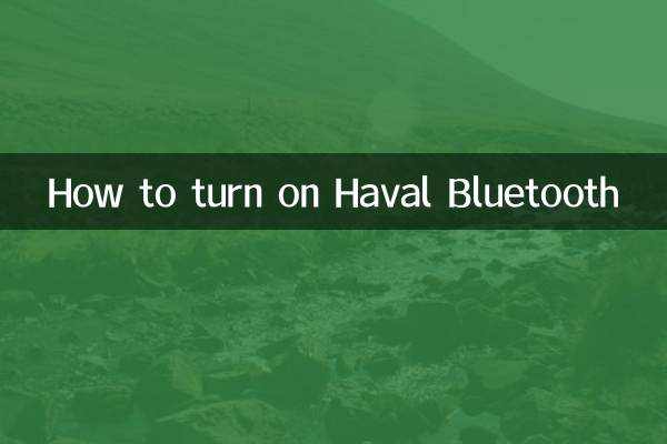 So schalten Sie Haval Bluetooth ein