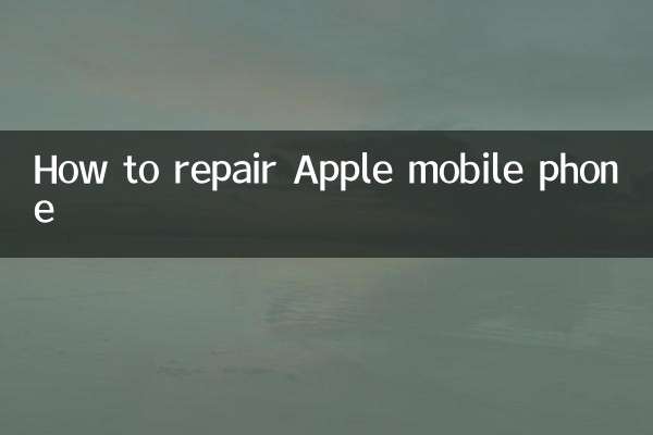 Cómo reparar un teléfono móvil Apple