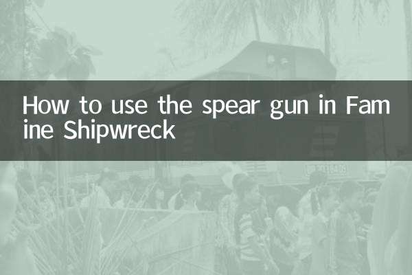Comment utiliser le fusil-harpon dans Famine Shipwreck