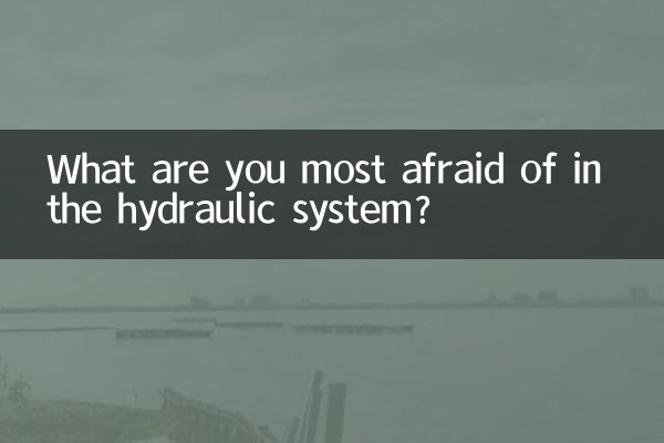 De quoi avez-vous le plus peur dans le système hydraulique ?