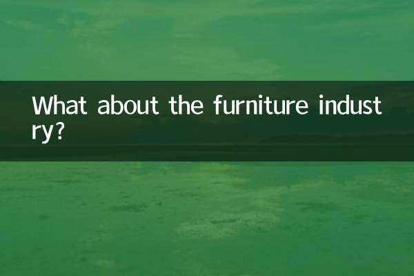 ¿Qué pasa con la industria del mueble?