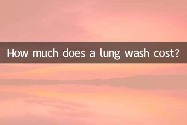 How much does a lung wash cost?