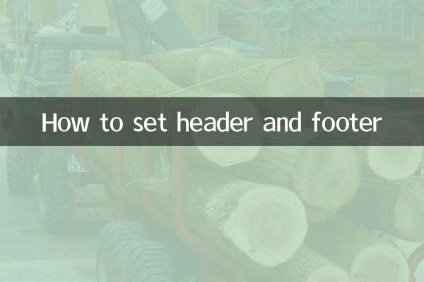 How to set header and footer
