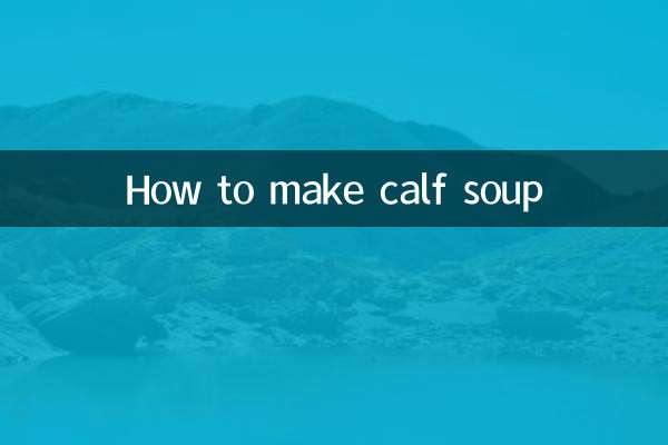 Como fazer sopa de bezerro