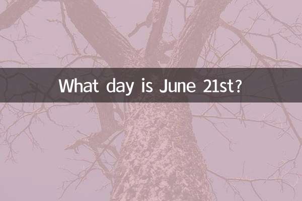 21 जून कौन सा दिन है?