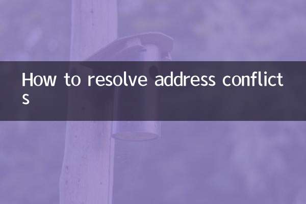 So lösen Sie Adresskonflikte