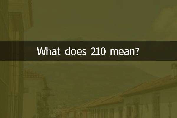 O que significa 210?