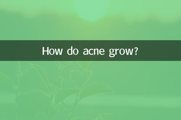 كيف ينمو حب الشباب؟