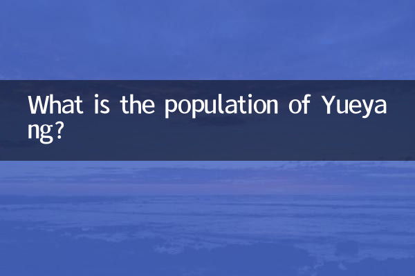 ¿Cuál es la población de Yueyang?