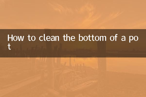 So reinigen Sie den Boden eines Topfes
