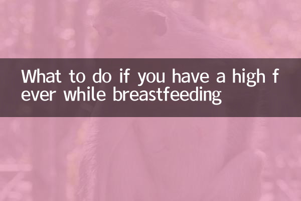What to do if you have a high fever while breastfeeding