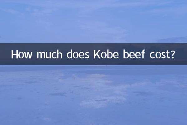 How much does Kobe beef cost?