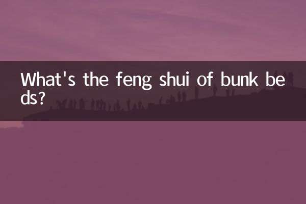 What's the feng shui of bunk beds?