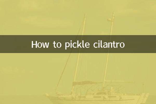 How to pickle cilantro