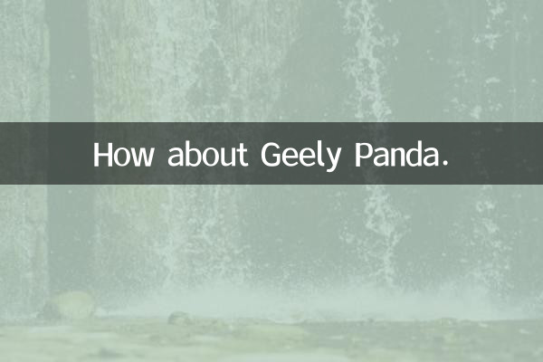 Que diriez-vous de Geely Panda.
