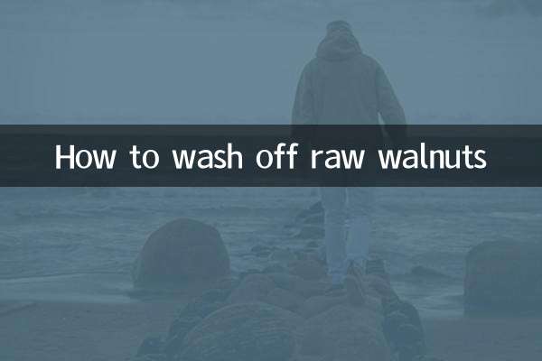 Comment laver les noix crues