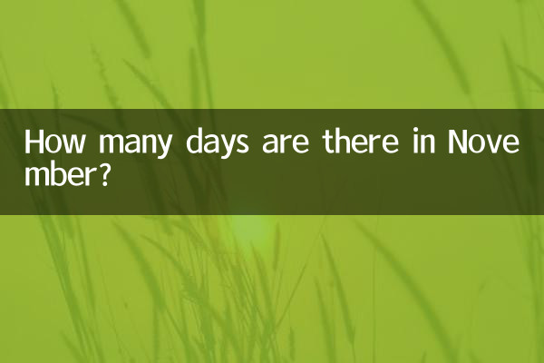 নভেম্বরে কত দিন আছে?