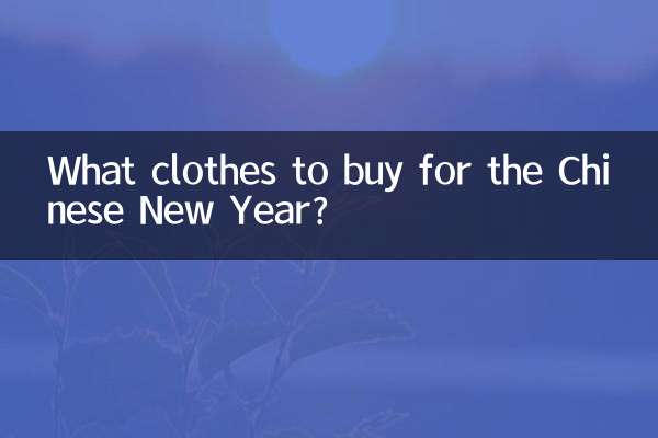 ¿Qué ropa comprar para el Año Nuevo Chino?
