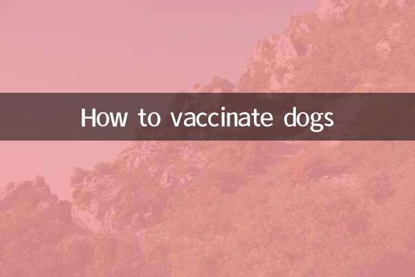 Comment vacciner les chiens