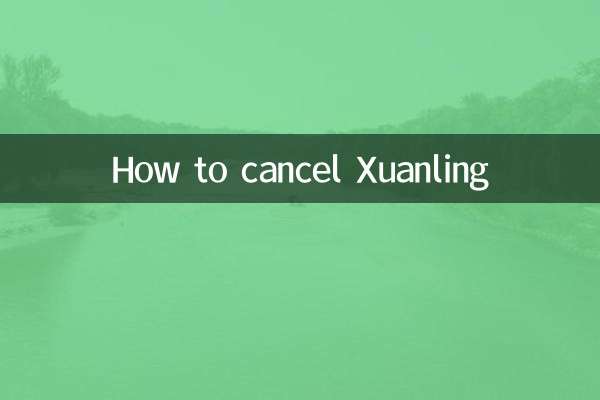 Como cancelar o Xuanling