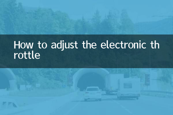 Cómo ajustar el acelerador electrónico
