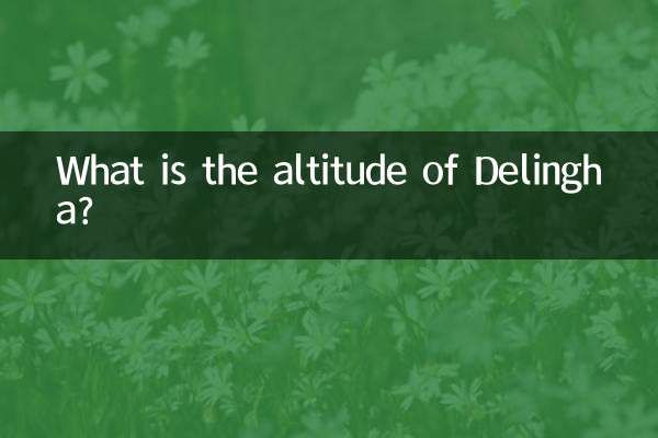 Qual è l'altitudine di Delingha?