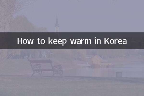 Cómo mantenerse caliente en Corea