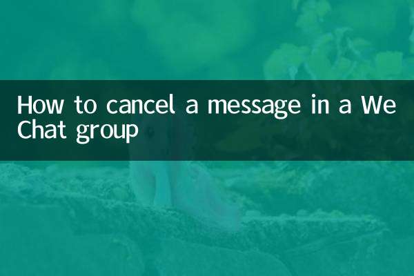 Cómo cancelar un mensaje en un grupo de WeChat
