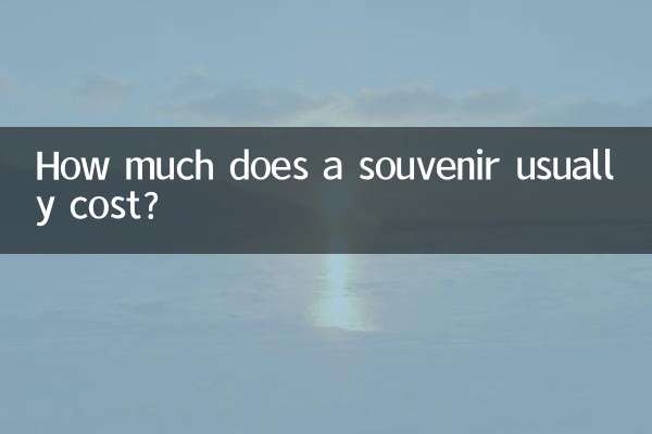 Quanto normalmente custa uma lembrança?