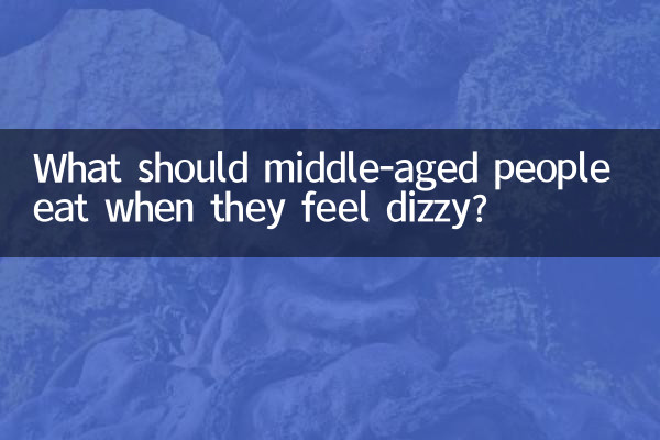 Что следует есть людям среднего возраста, когда у них кружится голова?