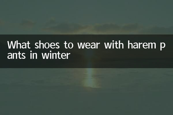 چه کفشی با شلوار حرمسرا در زمستان بپوشیم