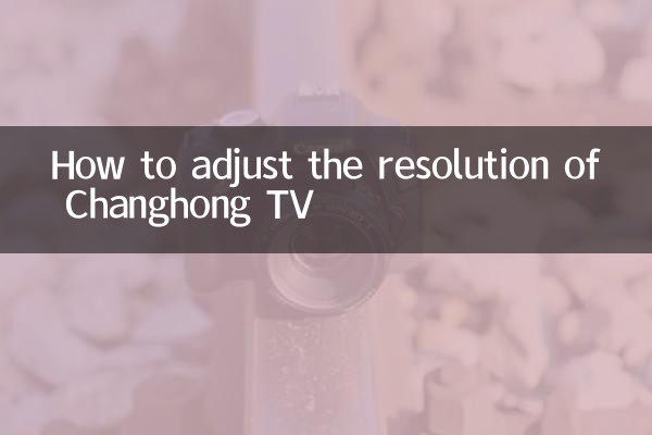 Come regolare la risoluzione di Changhong TV